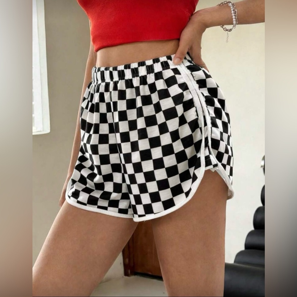 SHEIN Checkered Shorts